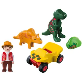 Playmobil 1.2.3 Dinoforscher mit Quad (9120)