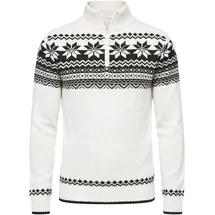 Brandit Textil Troyer Norweger Pullover Weiß M