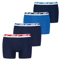 Puma Boxershorts Everyday Multi Logo 4er Pack Blau / Mehrfarbig M