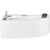 Beliani Neiva Whirlpool-Badewanne mit Tür 100 x 150 x 80 cm (Neiva)
