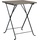vidaXL 3-tlg Bistro-Set Klappbar Grau Poly Rattan
