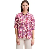 Cartoon Leinenbluse mit Kragen in Cream/Dark pink, | Gr.: 34