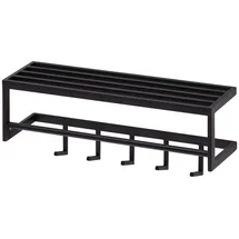 möbelando Wandgarderobe Metall Schwarz