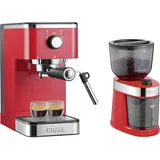 Graef Salita Set + Kaffeemühle CM 203 rot