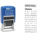 Colop 04000/WD Traditionell Text/Datumsstempel Kunststoff