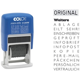Colop 04000/WD Traditionell Text/Datumsstempel Kunststoff