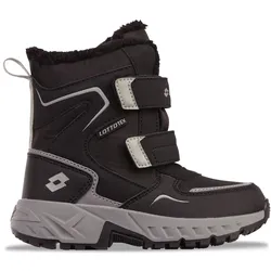 Klettboot LOTTO, Gr. 32, schwarz (schwarz, grau), Synthetik, mehrfarbig, sportlich, Schuhe, - wasserdicht, windabweisend & atmungsaktiv