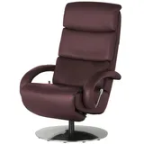 Hukla Relaxsessel Florian Leder 73 x 115 x 91 cm Rot elektrisch