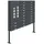 AL Briefkastensysteme 23 Fächer Premium Stand Briefkasten Anlage in RAL 7016 Anthrazit für Post A4, robust, wetterfest, Artikelnummer: 132P23S3KSP7016