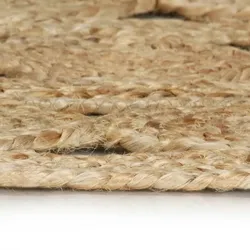 vidaXL Teppich Handgefertigt Geflochten Jute 180 cm