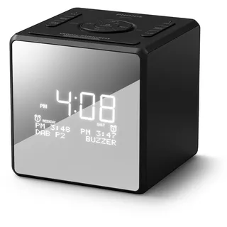 Philips TAR4600 Dual Alarm DAB/FM Radiowecker mit USB-C-Ladeanschluss