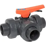 Steinbach PVC 3-Wege-Kugelhahn PN 10 D 50 DN 40