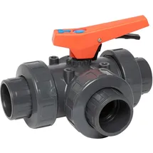 Steinbach PVC 3-Wege-Kugelhahn PN 10 D 50 DN 40