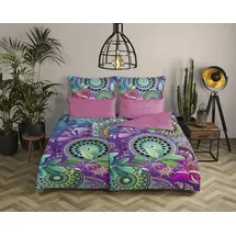 HIP Axelle Mandala Bunt 200 x 200 cm + 2 x 80 x 80 cm