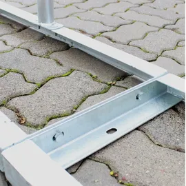 Trutzholm Fahrradständer 2 x Anlehnbügel 90 x 84 cm Ø 49 mm grau