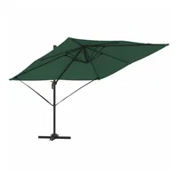 VidaXL Freischwingender Roma-Parasol Grün 286x285x265 cm Aluminium