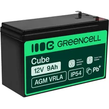 Green Cell AGM 12V 9Ah VRLA Blei-Batterie Bleiakku Ersatzakku Gelakku Akkubatterie Zyklenfest Unbemann UPS, USV, Notstrom, USV-Anlage, UPS -Anlage, Backup-Batterie, Batteriebackup
