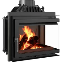 Kratki Kamineinsatz Gusseisen SIMPLE rechts 8 kW Ø 180