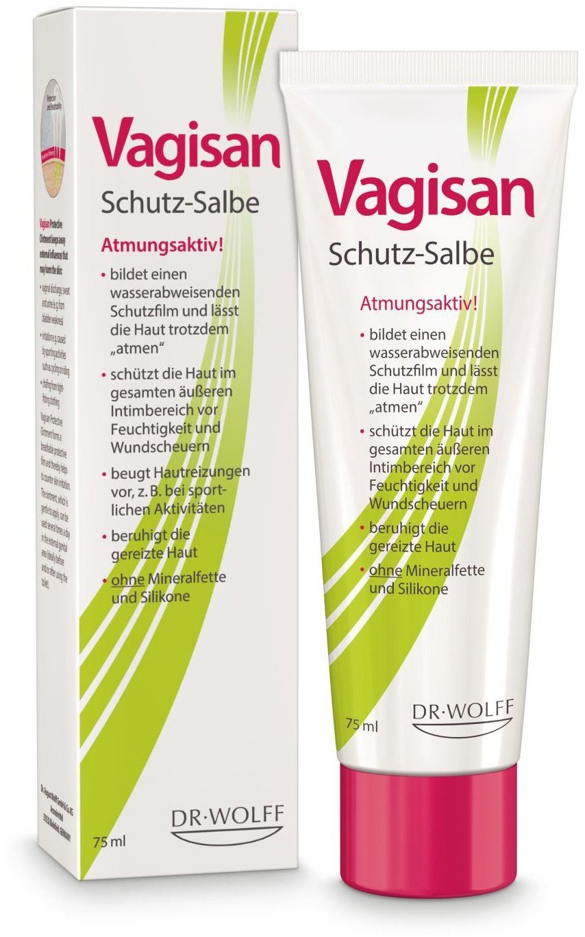 Vagisan Schutz-Salbe: Atmungsaktive Wundschutzcreme für den Intimbereich und zur täglichen Intimpflege Salbe 75 ml Frauen 75 ml Salbe