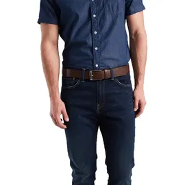 Levi's Herren New Duncan Gürtel Dark Brown) 110 Braun