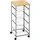 Homcom Küchenwagen mit Metallkörben, 36,5 x B36,5 x H89 cm-Silber | Gr.: onesize
