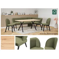 Home Affaire »Aretha Essecke, Sitzgruppe, Eckbank, Küchenbank«, (Set, 4