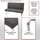 MCW Esszimmerstuhl Textil grau-braun 2er Set