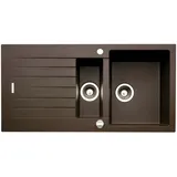 Naber Angola 150 Einbau reversibel granit espresso
