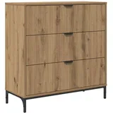 vidaXL Kommode 79,5 x 33 x 82 cm Artisan Eiche