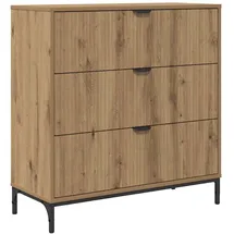 vidaXL Kommode 79,5 x 33 x 82 cm Artisan Eiche