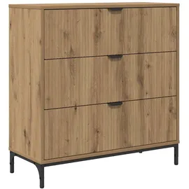 vidaXL Kommode 79,5 x 33 x 82 cm Artisan Eiche