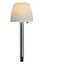 MARELIDA LED Solarleuchte LED Solar Wegleuchte Erdspieß milchig Lampenschirm Garten Balkon, LED Classic, warmweiß (2100K bis 3000K) weiß