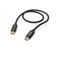 Hama Ladekabel Fabric USB-C/USB-C 1,5m schwarz