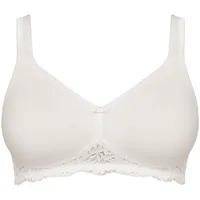 SUSA Baumwoll BH ohne Bügel Organic Cotton, Damen-BHS mit nahtlos vorgeformten Cups, Dekorative Tüllspitze - 95A