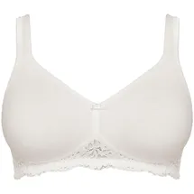 SUSA Baumwoll BH ohne Bügel Organic Cotton, Damen-BHS mit nahtlos vorgeformten Cups, Dekorative Tüllspitze - 95A