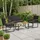 vidaXL Gartenmöbel-Set 4-tlg. Schwarz