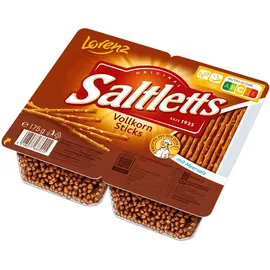 Lorenz Snack-World Saltletts Vollkorn Salzstangen 175,0 g, 2 St.