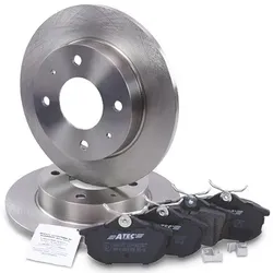 Bestprice Satz Bremsscheiben+Bremsbeläge Hinterachse für Mitsubishi, Smart