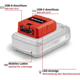 Einhell TC-CP 18 Li USB A/C-Solo Akku 1 Stück