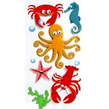 Heyda Sticker Mix Meerestiere 6 Stück