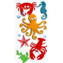 Heyda Sticker Mix Meerestiere 6 Stück