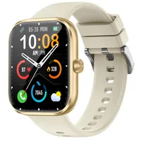 Smartwatch Herren Damen, 1.83" HD Touchscreen Smartwatch mit Telefonfunktion, 110+ Sportmodi Fitness Tracker mit Herzfrequenz/Schlafmonitor, IP68 Wasserdicht Fitnessuhr für Android iOS-Champagner
