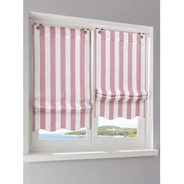 Heine Raffrollo in altrose-weiß | Gr.: 100-x-140-cm
