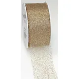 PRÄSENT Geschenkband Metallic Lace glänzend gold 40,0 mm x 20,0 m