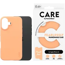 Panzer Glass iPhone 16 Silikon Case Pfirsich