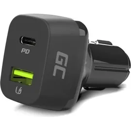 Green Cell 1x USB-C 24W Power Delivery 1x USB Quick Charge 3.0 (CAD33) - Schwarz