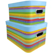 IDENA Geschenkbox 2-tlg. mehrfarbig