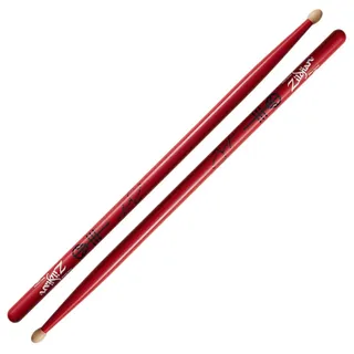 Zildjian Artist Series Hickory Drumsticks - Josh Dun - Wood Tip - Red