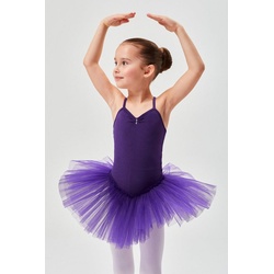 tanzmuster Tüllkleid Ballett Tutu Kim mit Glitzersteinen Ballettkleid für Mädchen lila 164/170