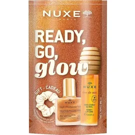 NUXE Gesichtspflege Reve-de-MielReady, Go, Glow Set Honey Lip Care 10 ml + Huile Prodigieuse® Or 10 ml + 1x Hairband 1 Stk. (18,87 € / 1 Stk.)